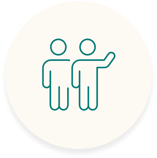 Icône d'une équipe de deux personnes