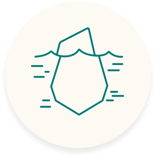 Icône d'un iceberg