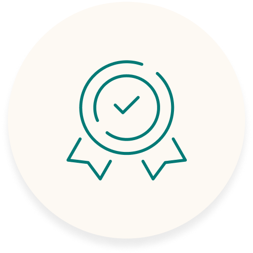 Icône de badge de certification