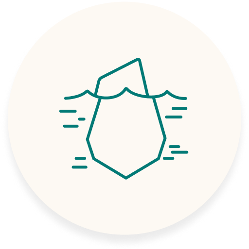 Icône d'un iceberg