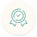 Icône de badge de certification